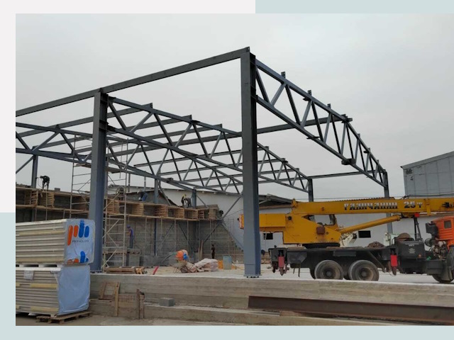 Строительство цехов в Южноуральске