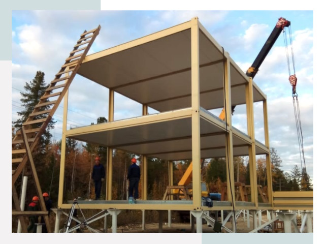 Строительство модульных здания Южноуральск