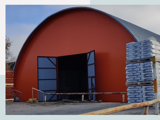 Полукруглые ангары по цене от 656 руб. в Южноуральск