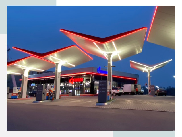 Навесы для АЗС в Южноуральске