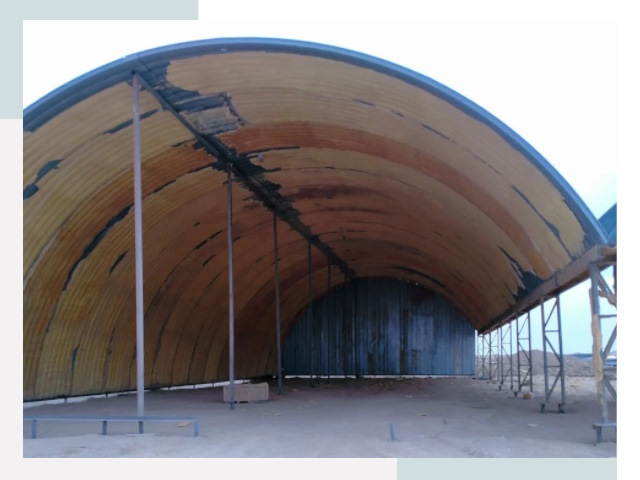 Реконструкция ангаров в Южноуральске