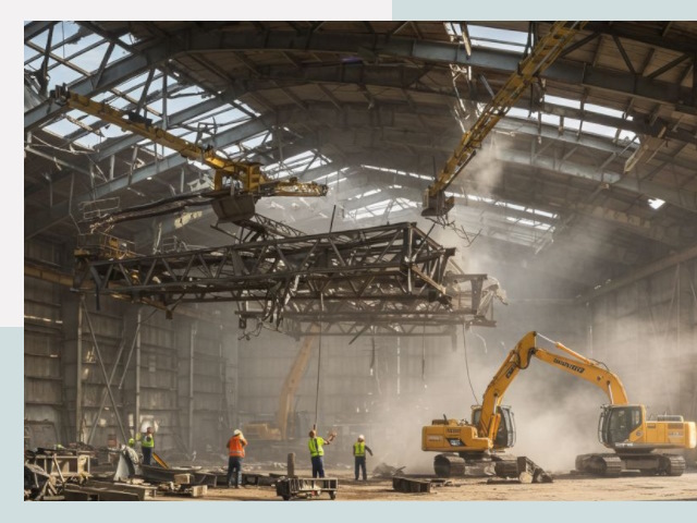 Демонтаж ангаров в Южноуральске от 656 руб. за м²