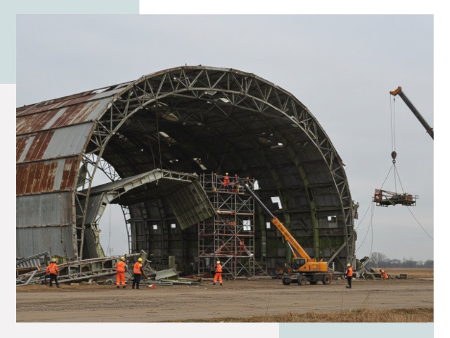 Демонтаж ангаров в Южноуральске